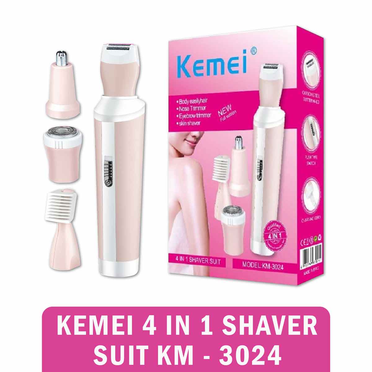 Kemei KM-3024 4-in-1 Shaver for Women 3