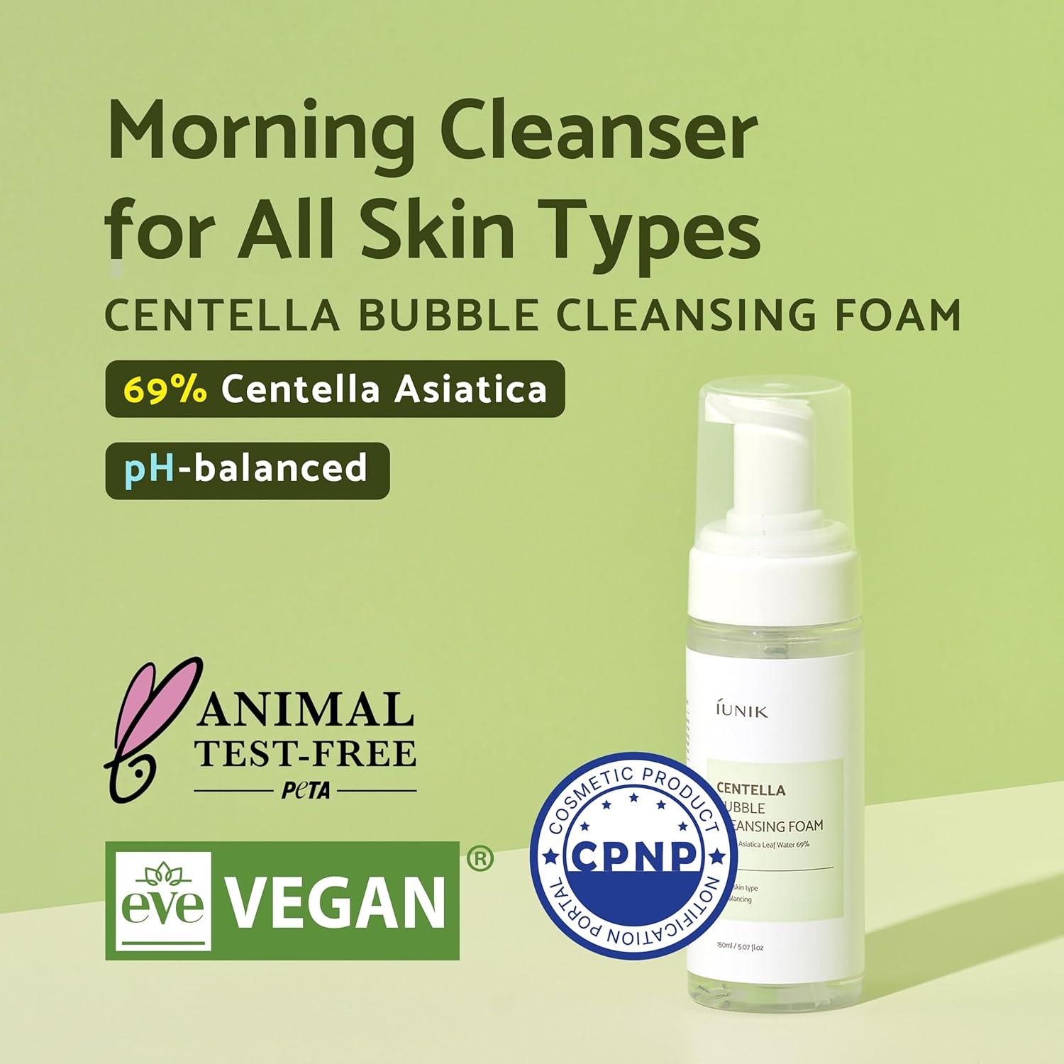 iUNIK Centella Bubble Cleansing Foam