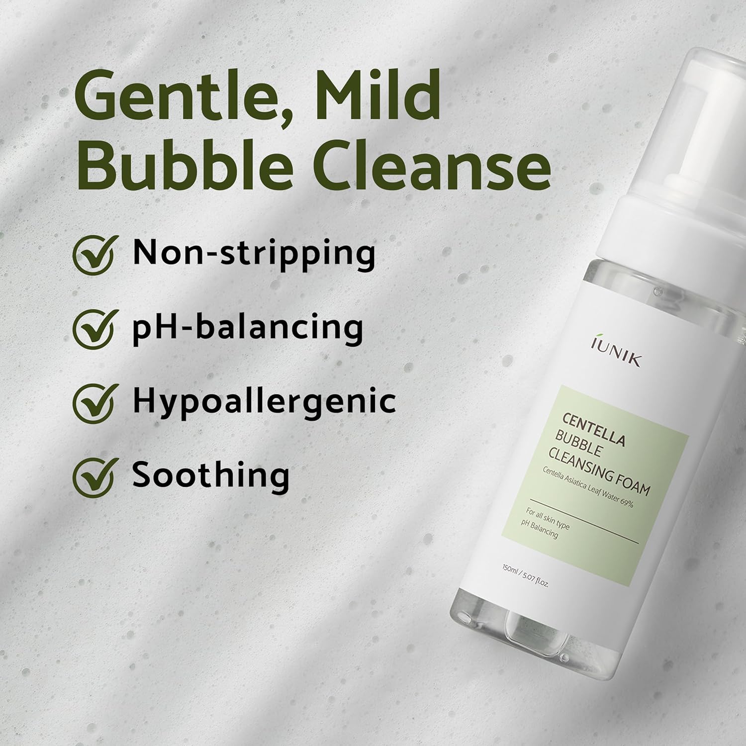 iUNIK Centella Bubble Cleansing Foam